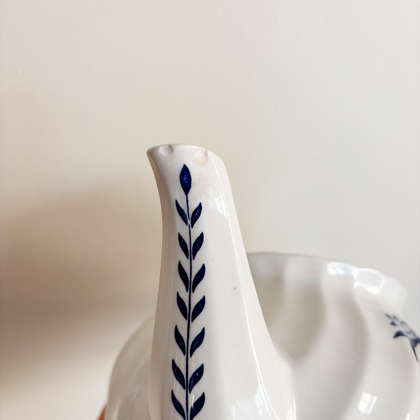 J. & G. Meakin Blue Nordic Teapot and Teacup Set