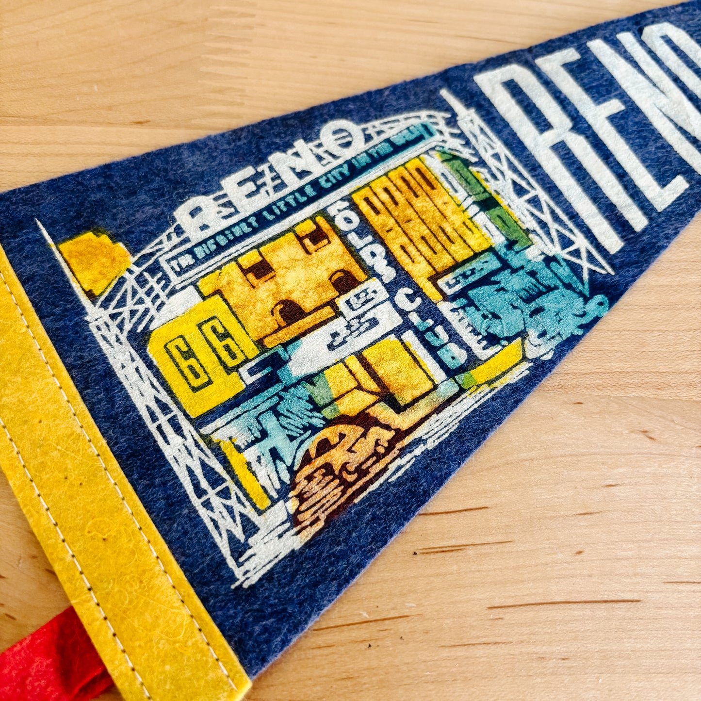 Reno Nevada Blue Felt Pennant