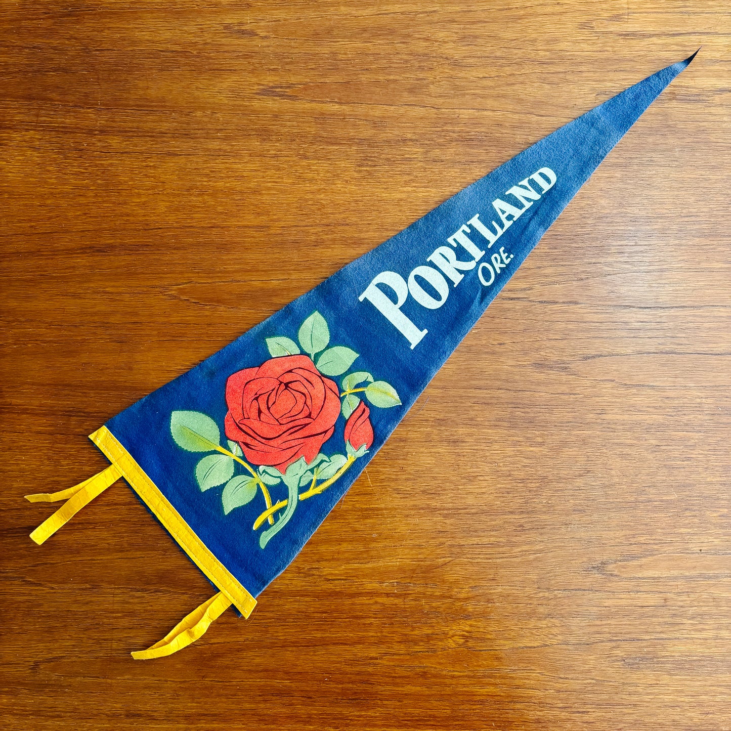 Portland Oregon Blue Felt Pennant