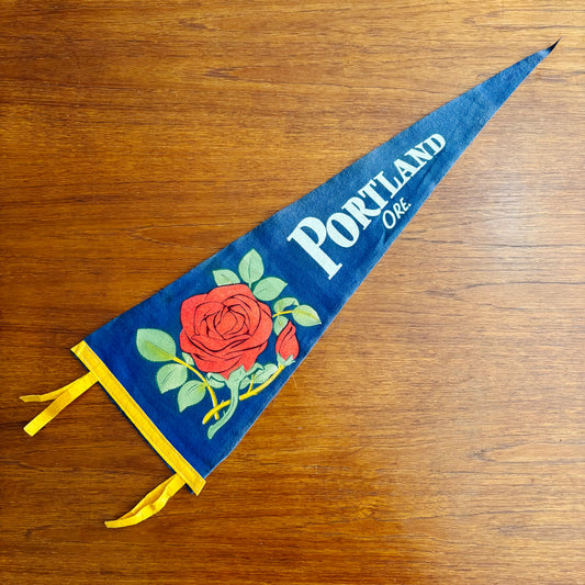 Portland Oregon Blue Felt Pennant