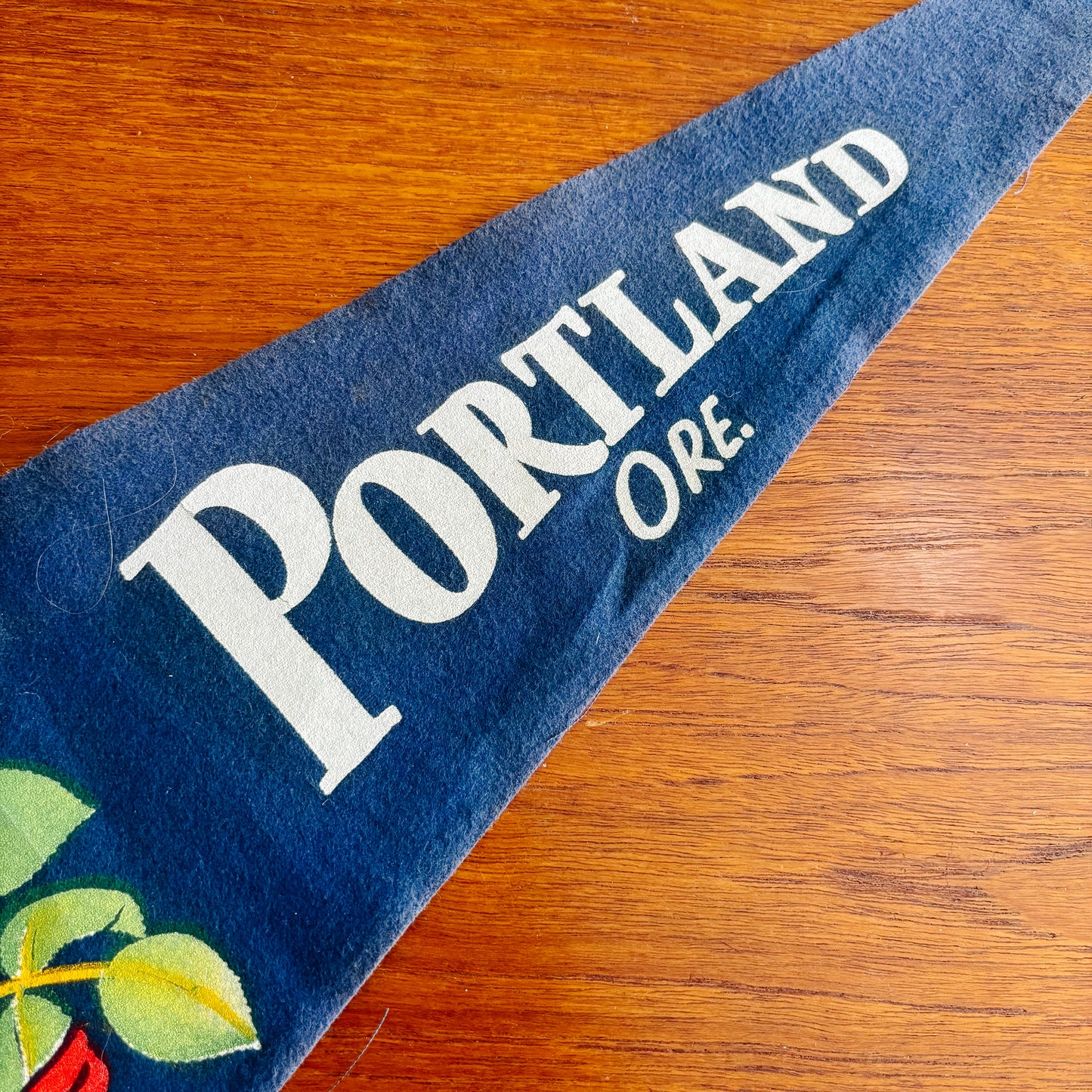 Portland Oregon Blue Felt Pennant