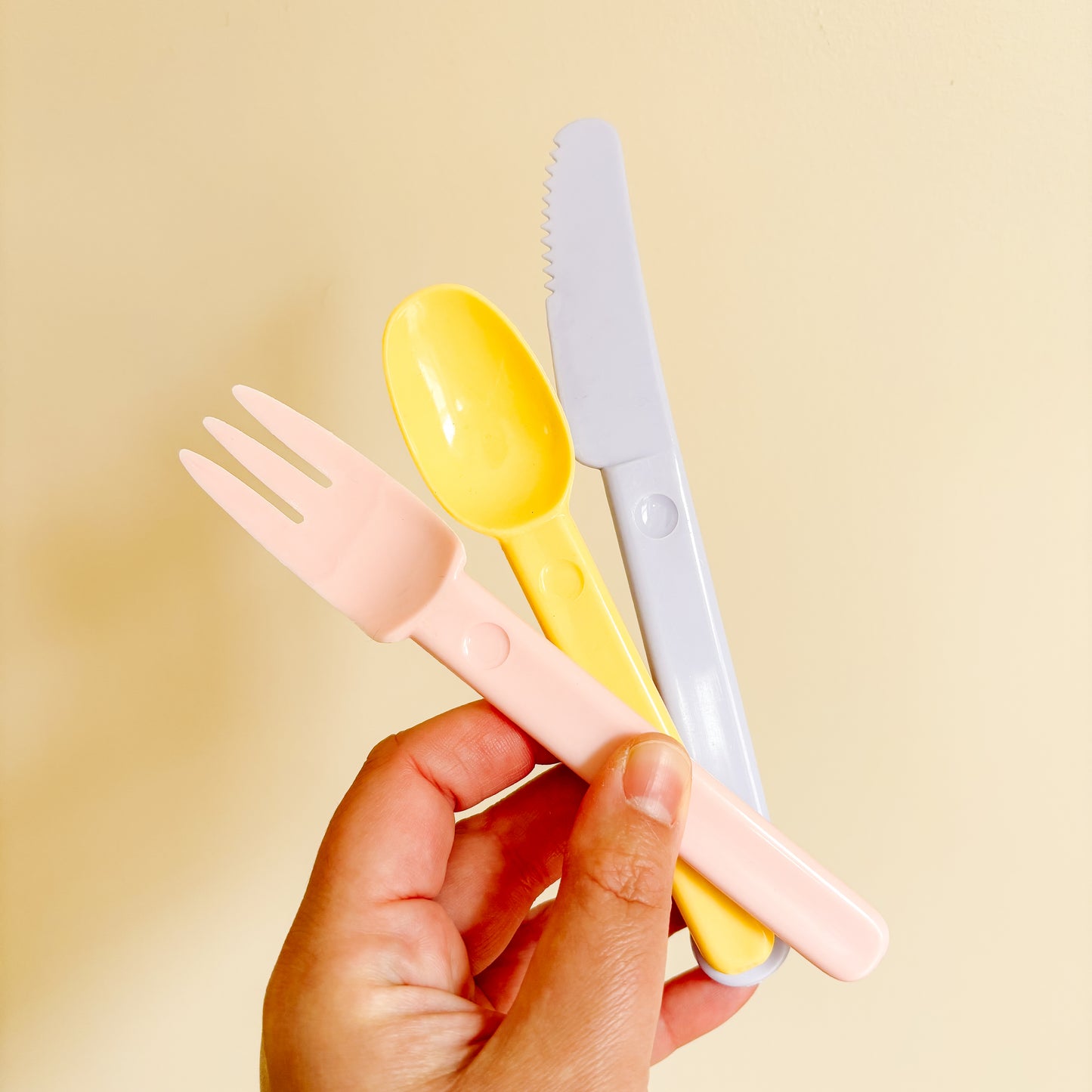 Pastel Rainbow Plastic Picnic Cutlery (10 Pieces)