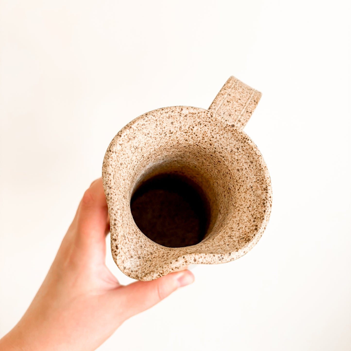 Studio Pottery Ceramic Pitcher and Cups (set of 4)