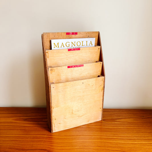 Handmade Wooden Shop Document Holder