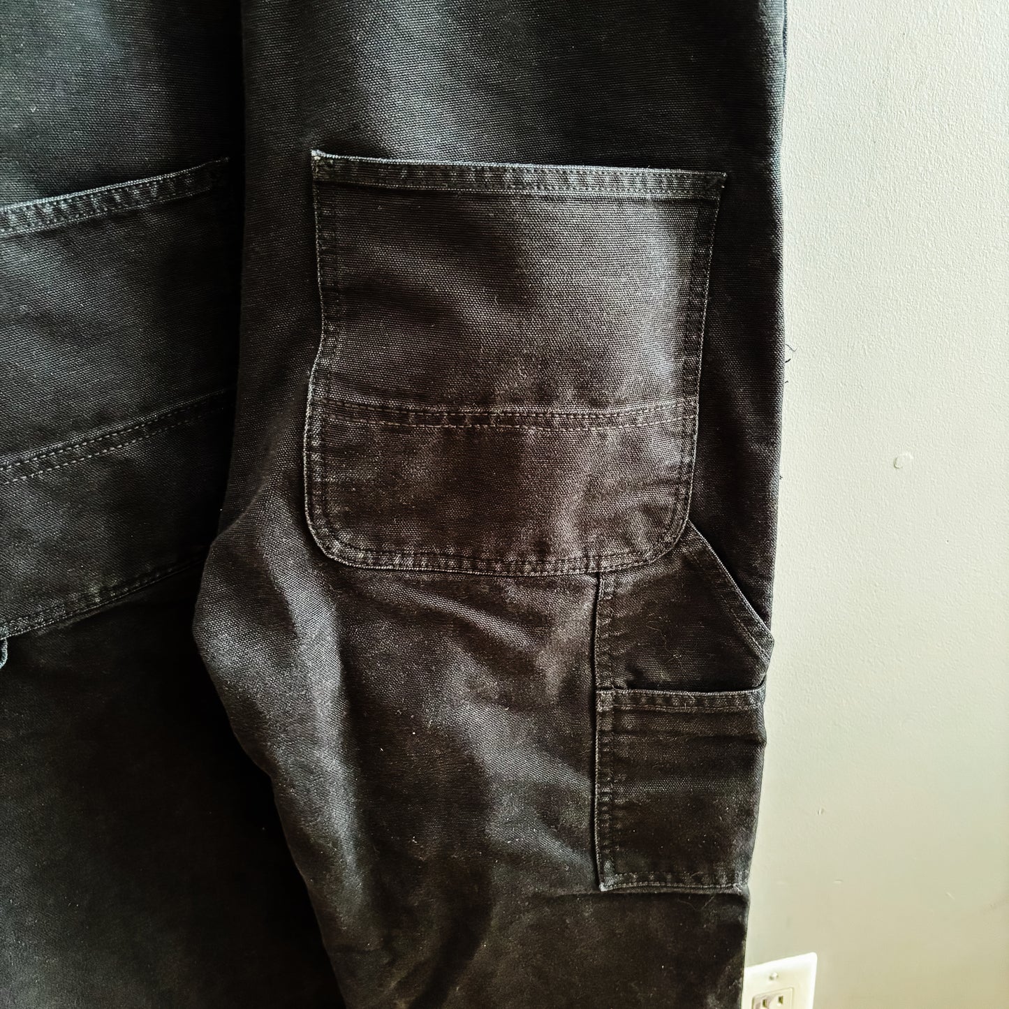 Carhartt Work in Progress Bib Overall - Black Dearborn Canvas 31x32