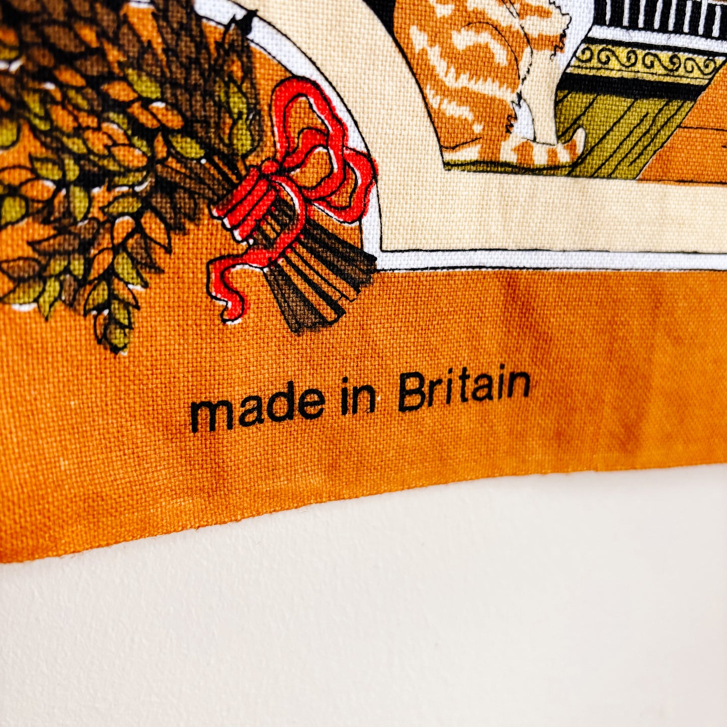 Vintage Cotton Tea Towel - Old English Farmhouse Recipes