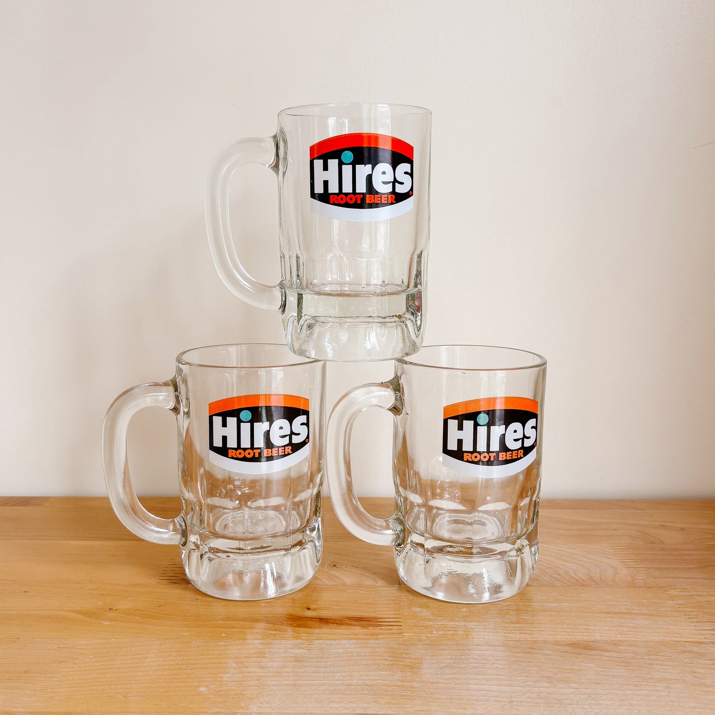 Hires Root Beer Promotional Glass Stein Mug