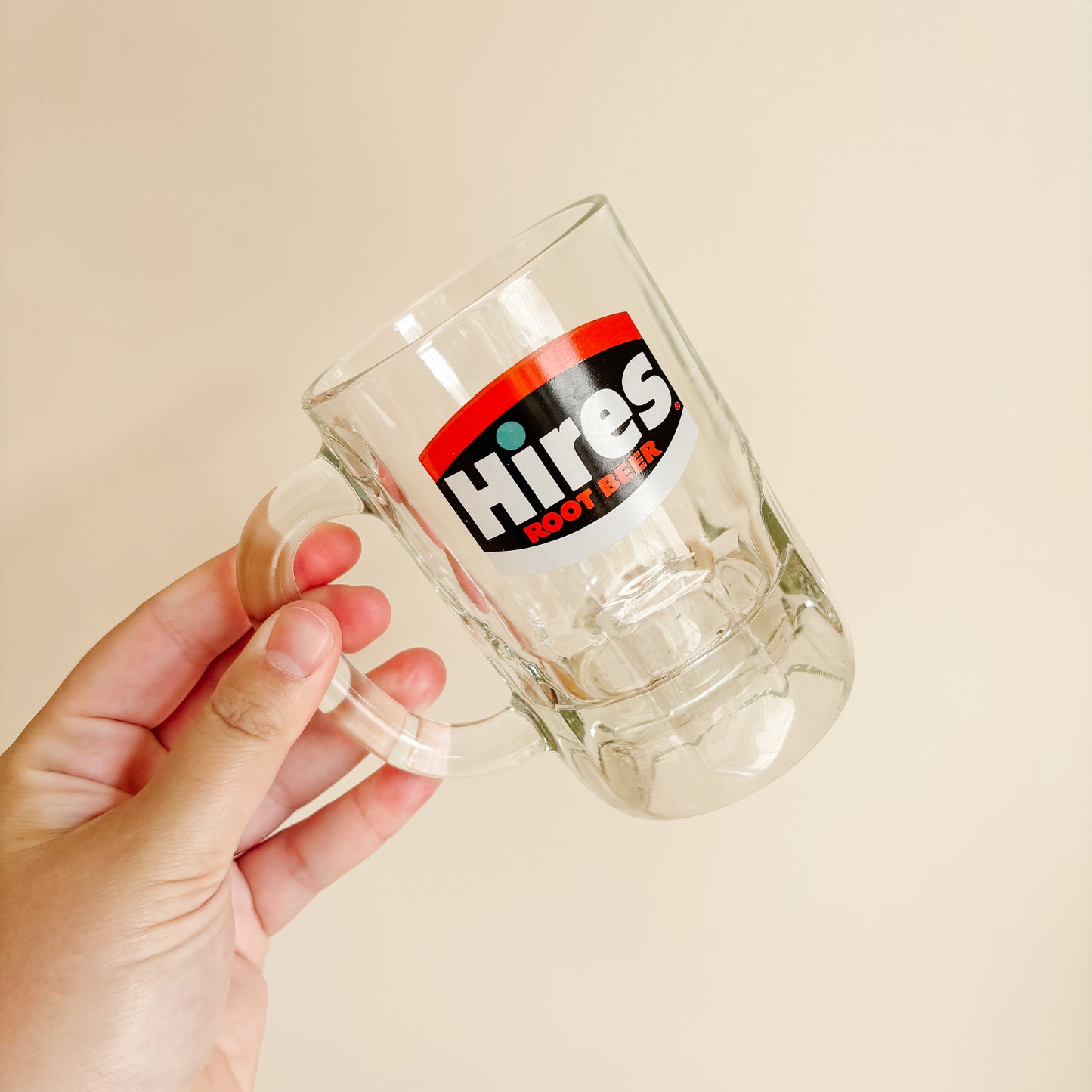 Hires Root Beer Promotional Glass Stein Mug