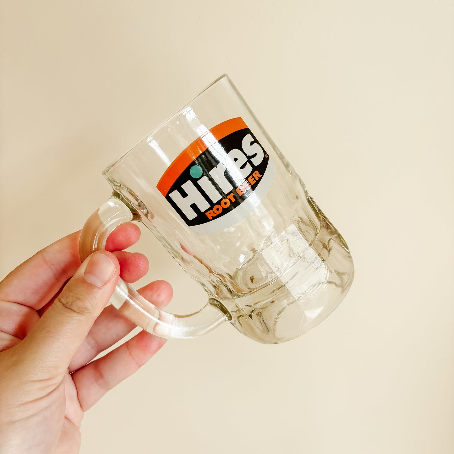 Hires Root Beer Promotional Glass Stein Mug