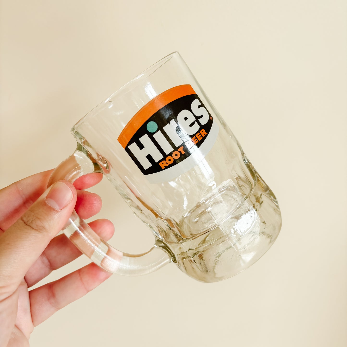 Hires Root Beer Promotional Glass Stein Mug