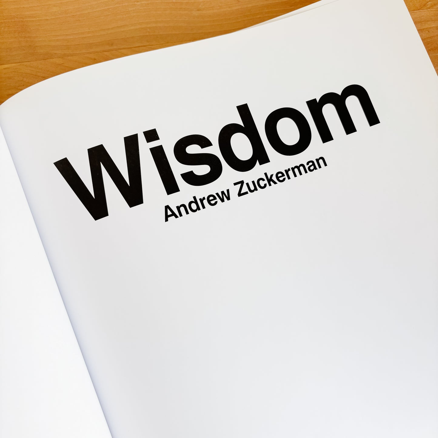 Andrew Zuckerman - Wisdom (Hardcover, 1st ed 2008)
