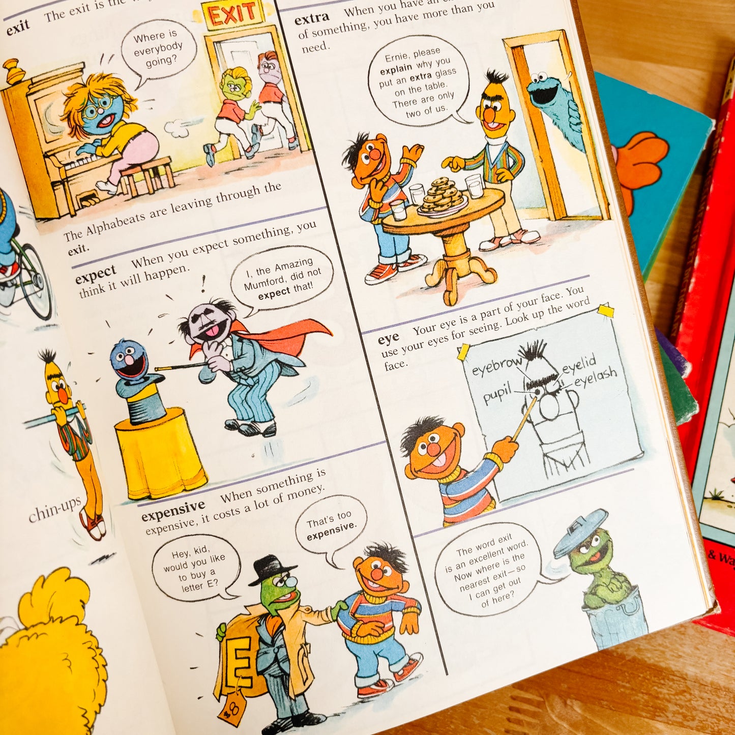 Big Bird's Sesame Street Dictionary Books 1981 (Complete Set Vols. 1-8)