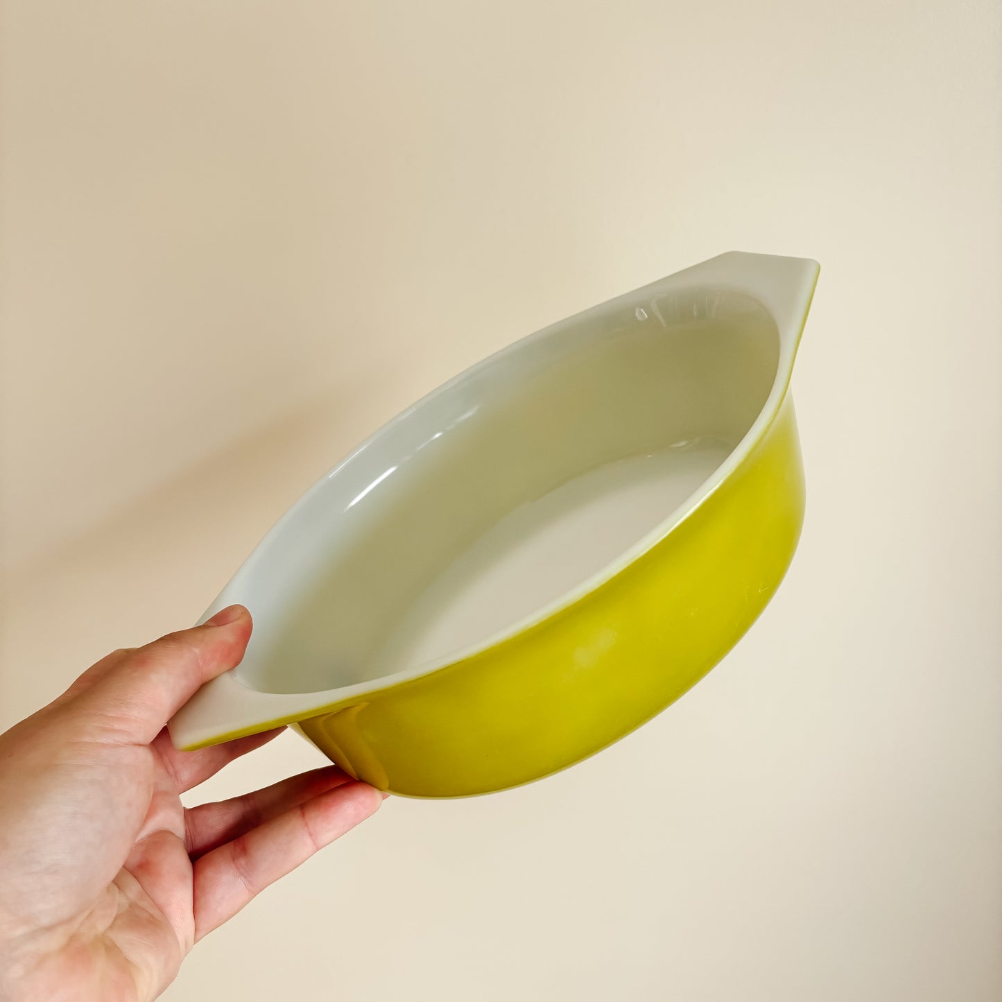 Vintage Pyrex Verdé Olive 043 Casserole Dish with Lid (1 1/2 Qt)