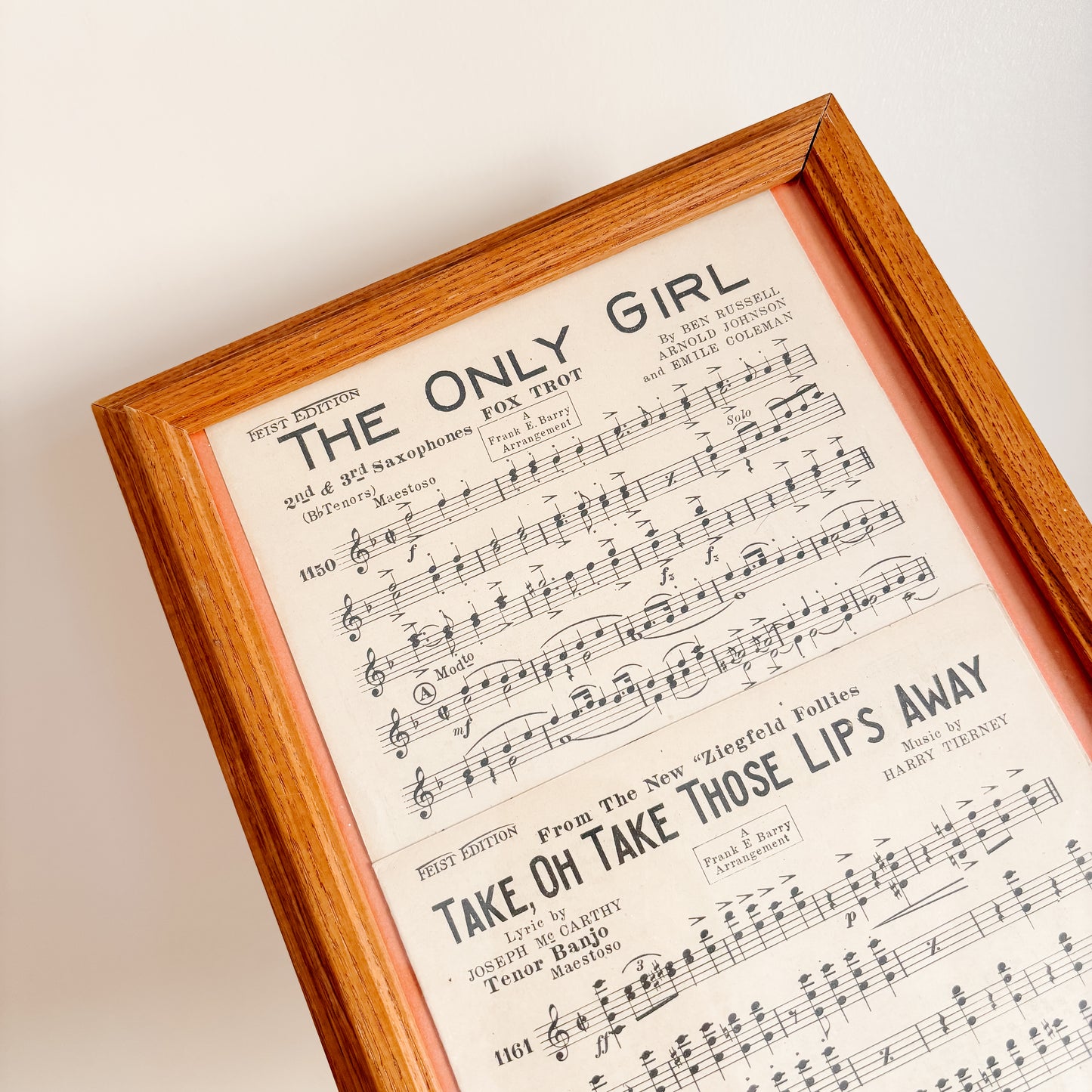 Framed Art - Vintage Ziegfeld Follies Sheet Music