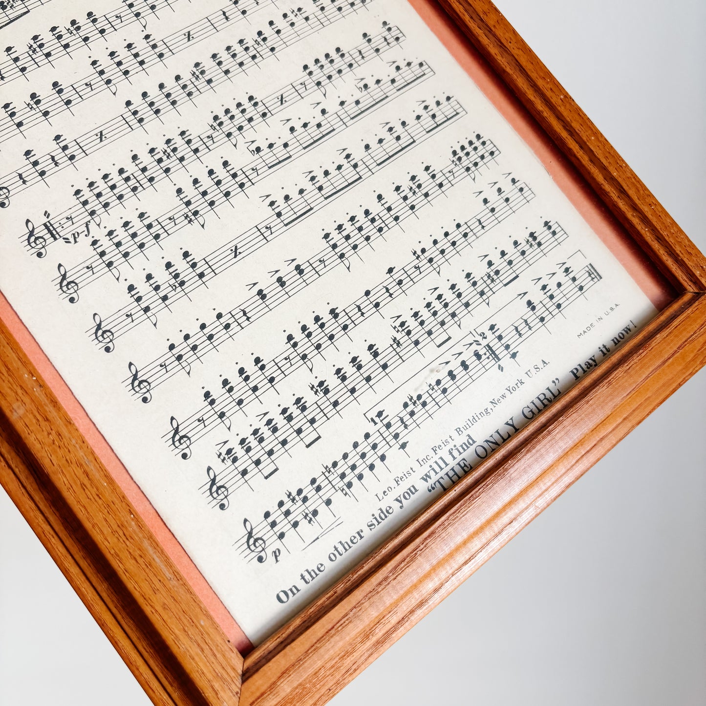 Framed Art - Vintage Ziegfeld Follies Sheet Music