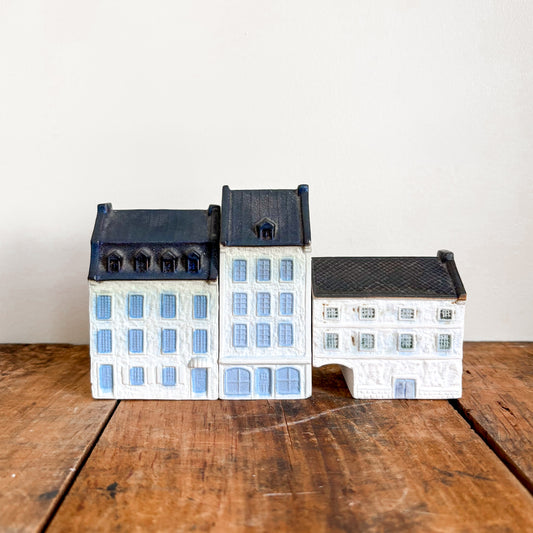 Plaster Houses by Atelier du Vieux Cap-Rouge Quebec - Set of 3