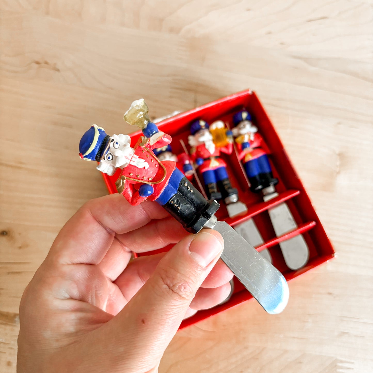 Holiday Kitchenware - Drinking Nutcrackers Butter Spreaders