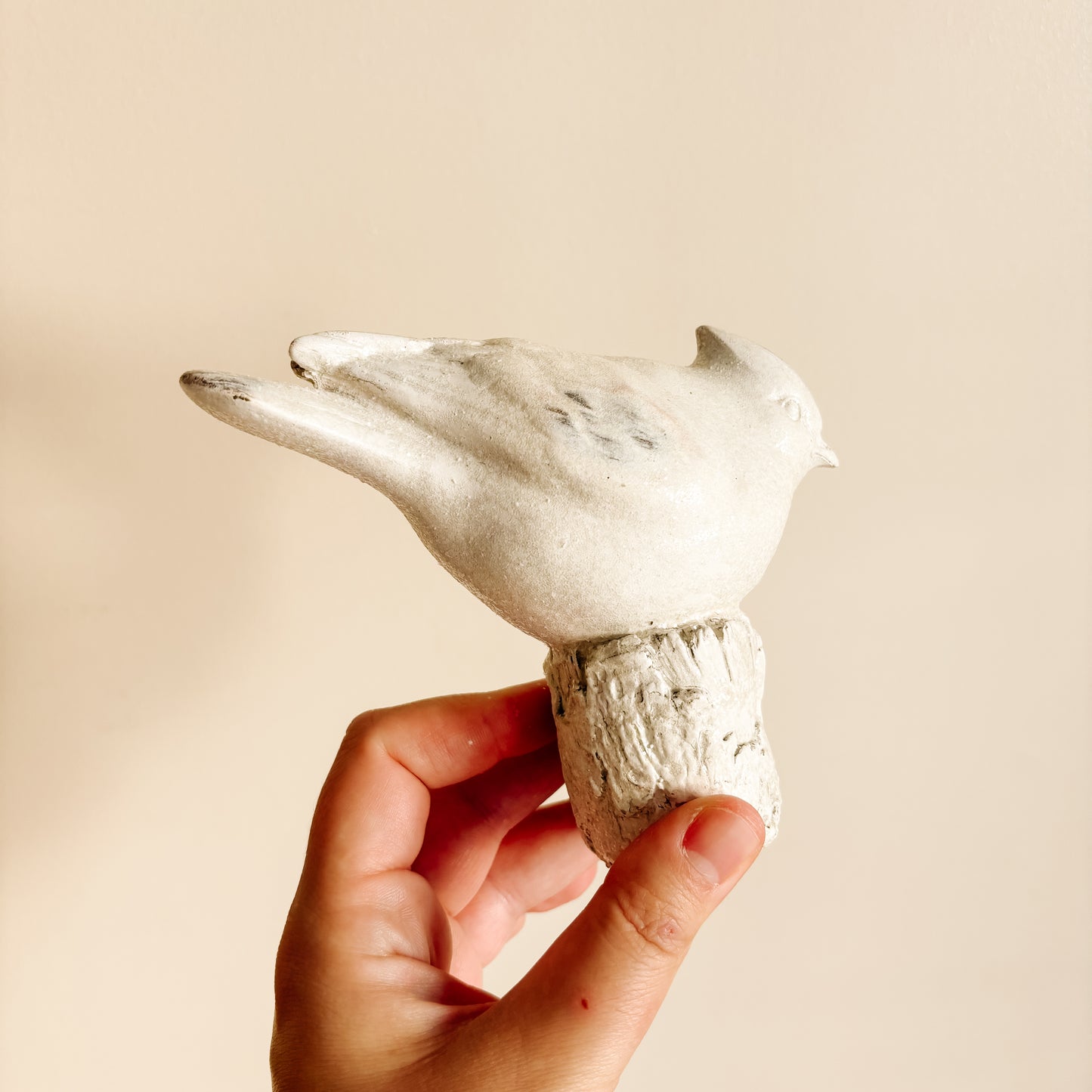 White Glitter Ceramic Birds (set of 2)