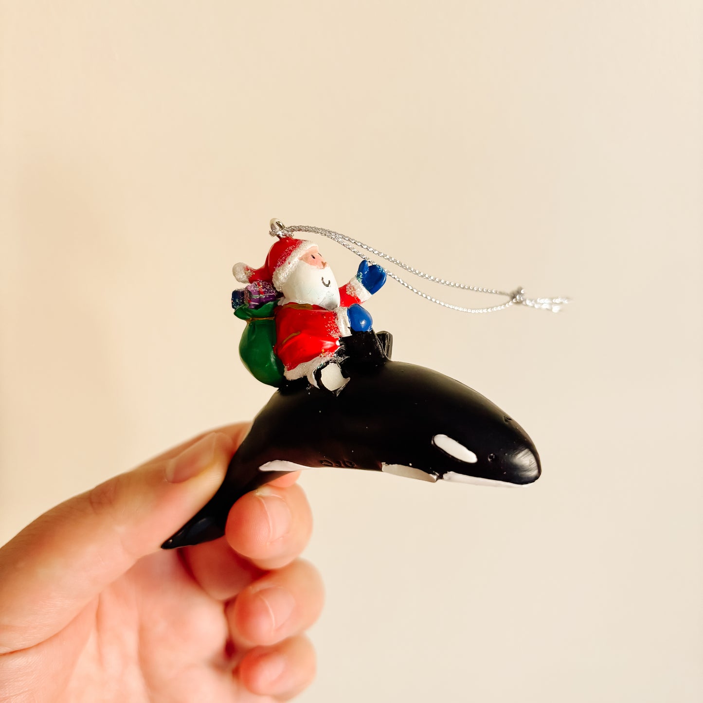 Ornament - Tofino BC Santa with Orca