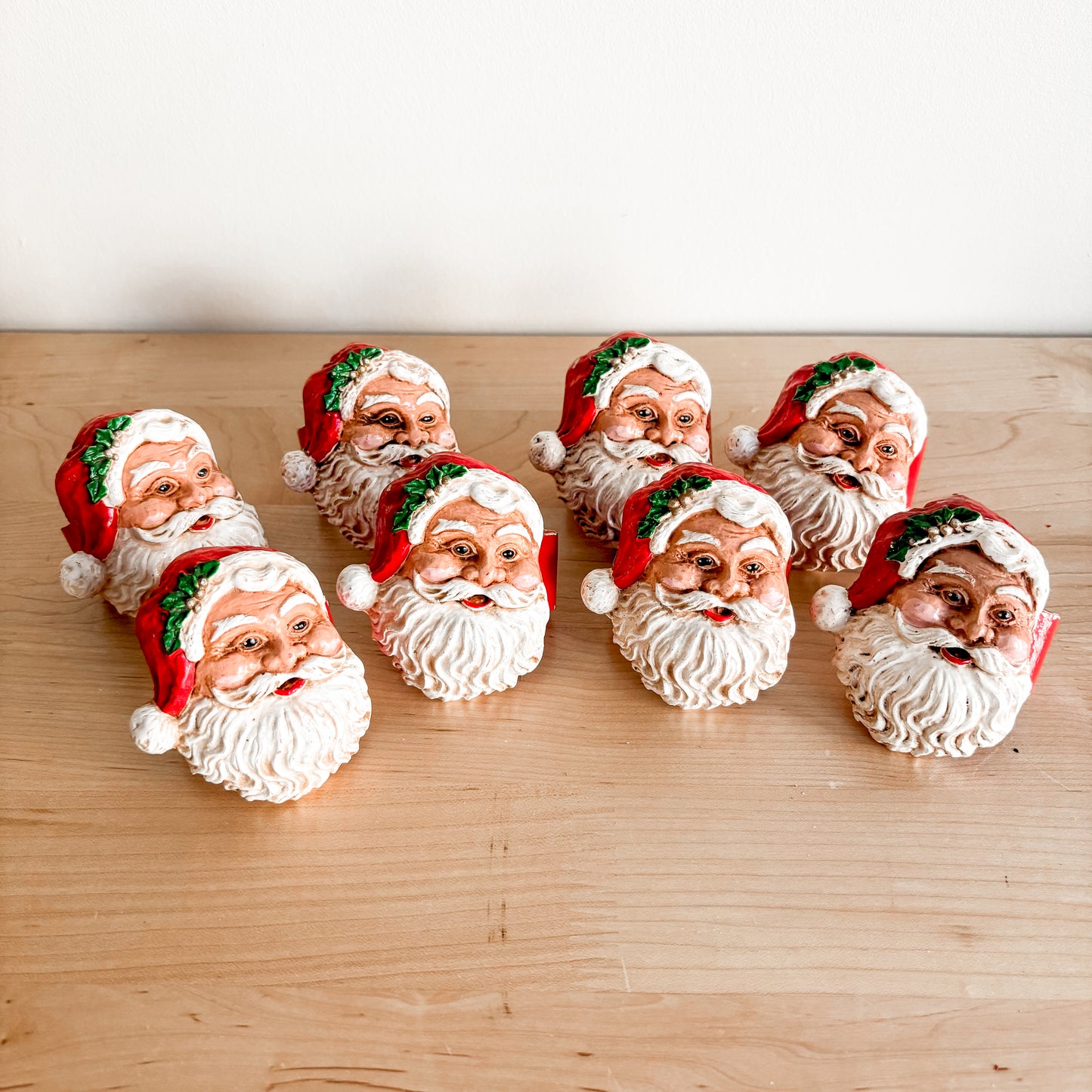 Vintage Kemp & Beatley Santa Claus Napkin Rings (set of 4)