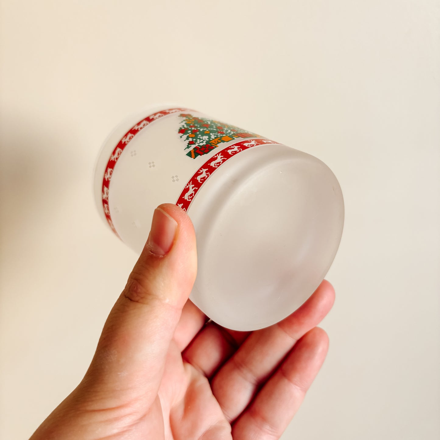 Glassware - Pixelated 8-Bit Christmas Glasses (set of 4)