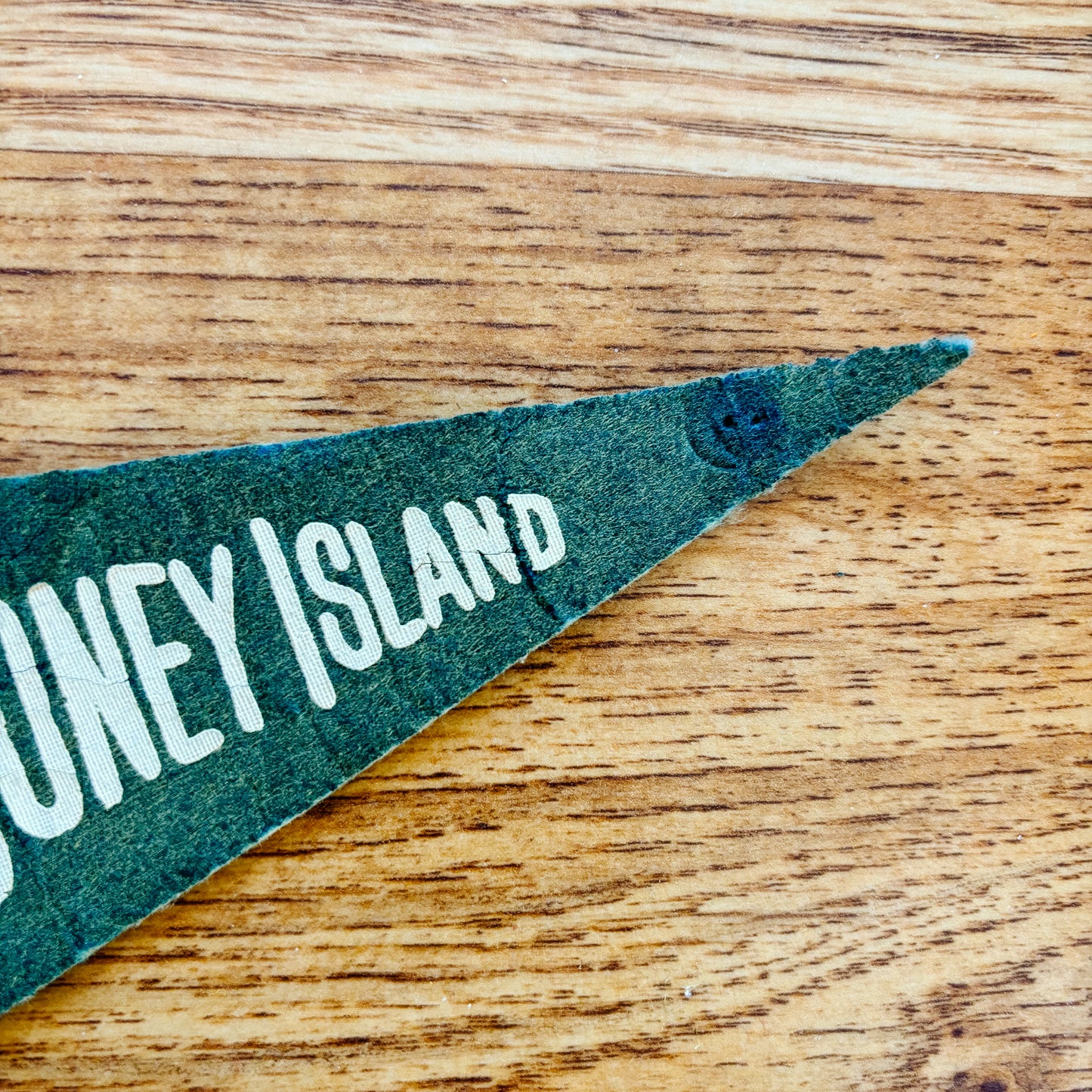 Coney Island New York Green Felt Pennant