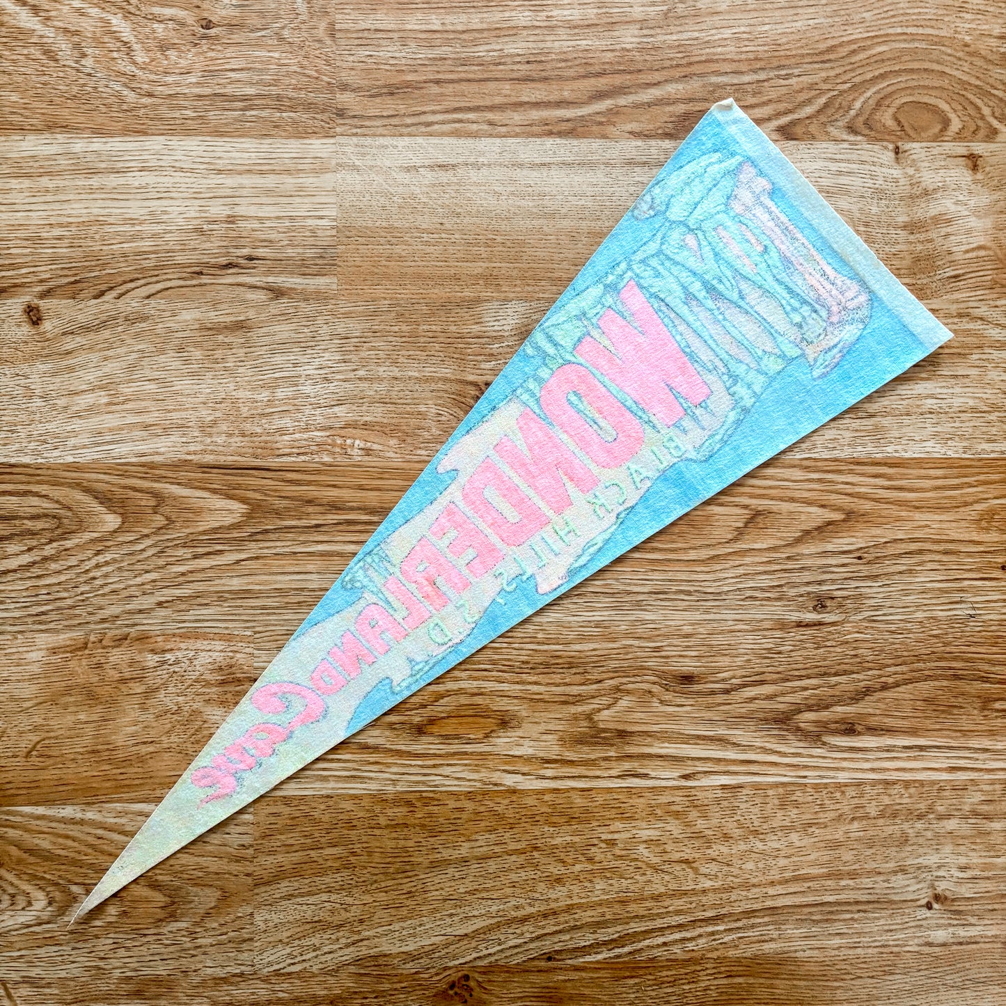 Wonderland Cave South Dakota Felt Pennant