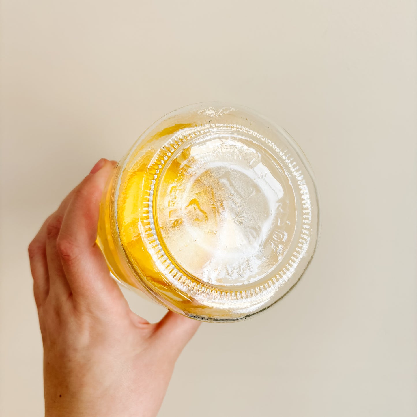 Borgonovo Per Alimenti Round Glass Storage Jar, Yellow
