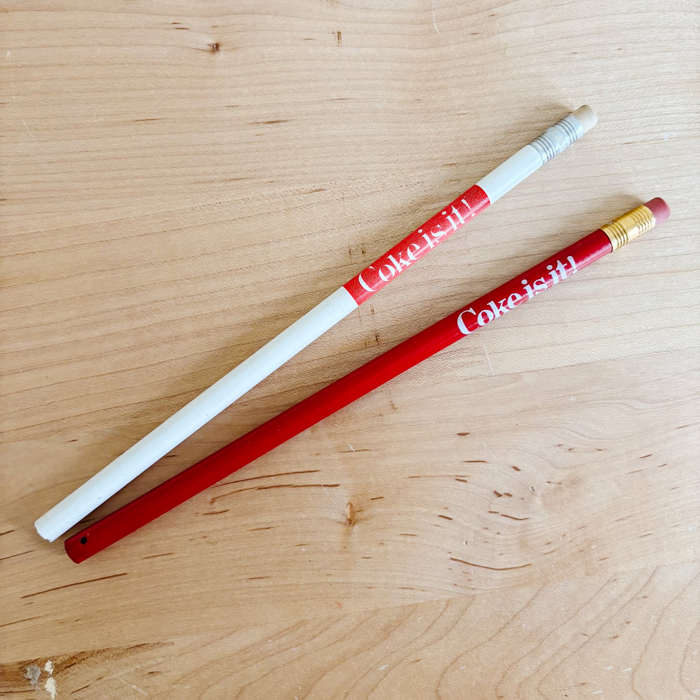 1980s Coca-Cola "Coke Is It!" Pencil (set of 2)
