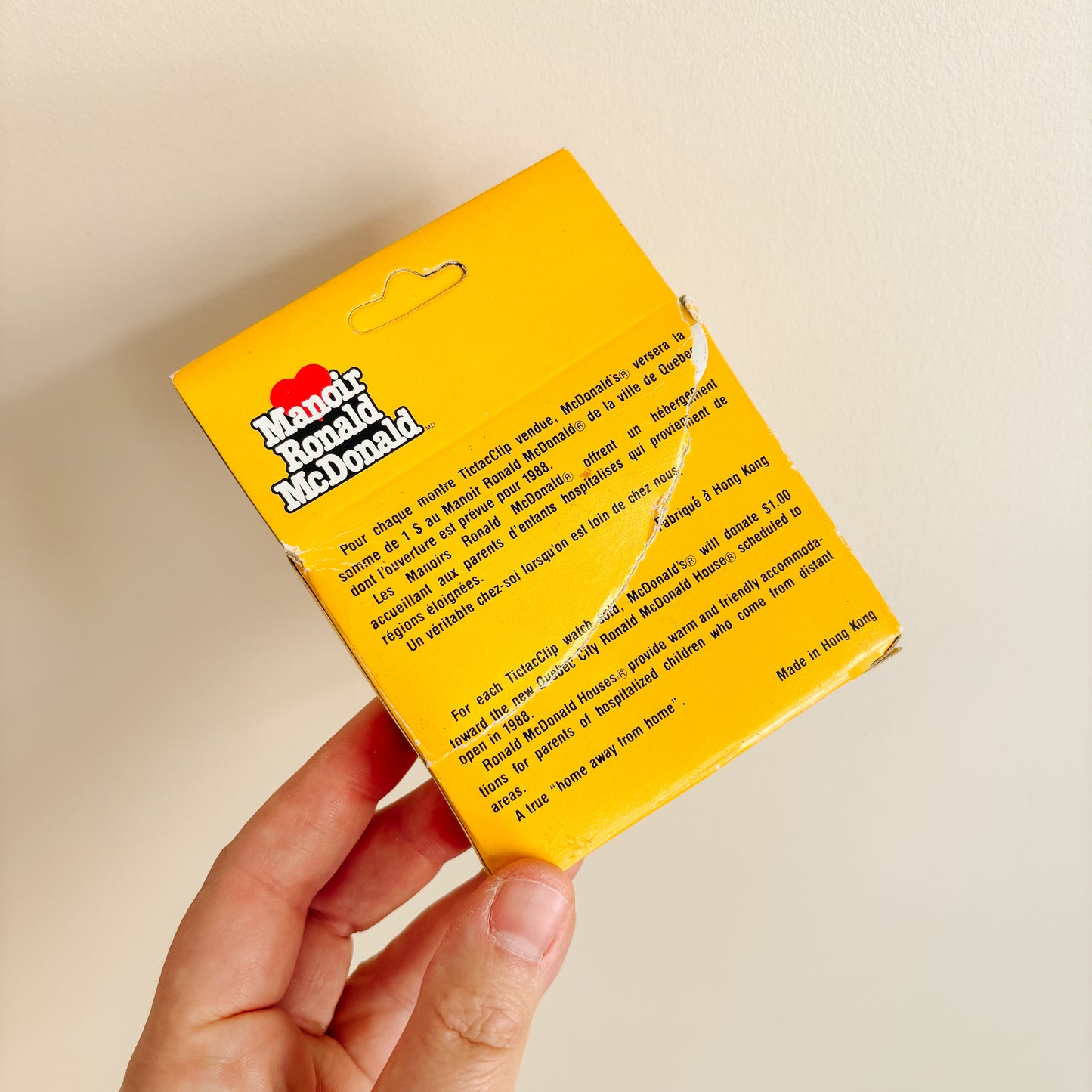 Ronald McDonald House Fundraiser - Tic Tac Clip Digital Watch - Vintage from the 1980s