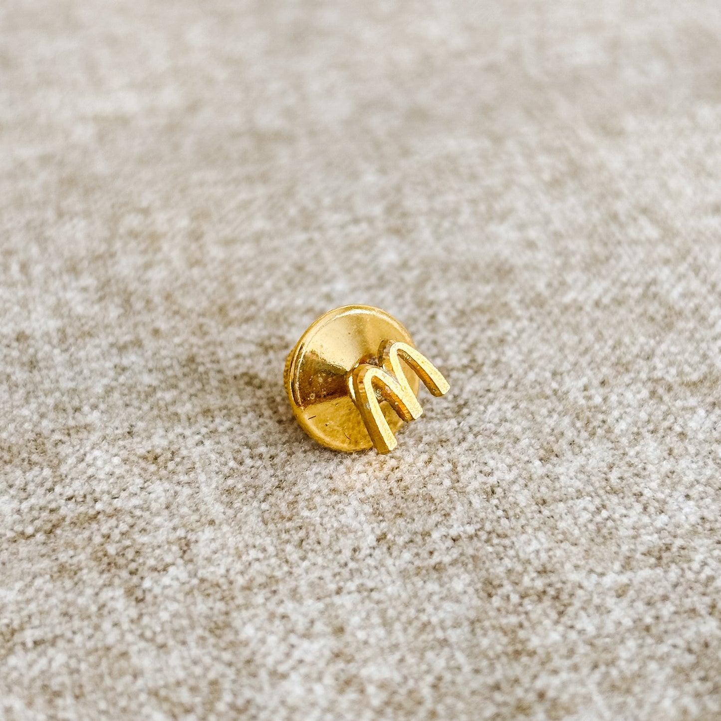 McDonald's Pin - Tiny Gold M Logo - Vintage from the 1980s