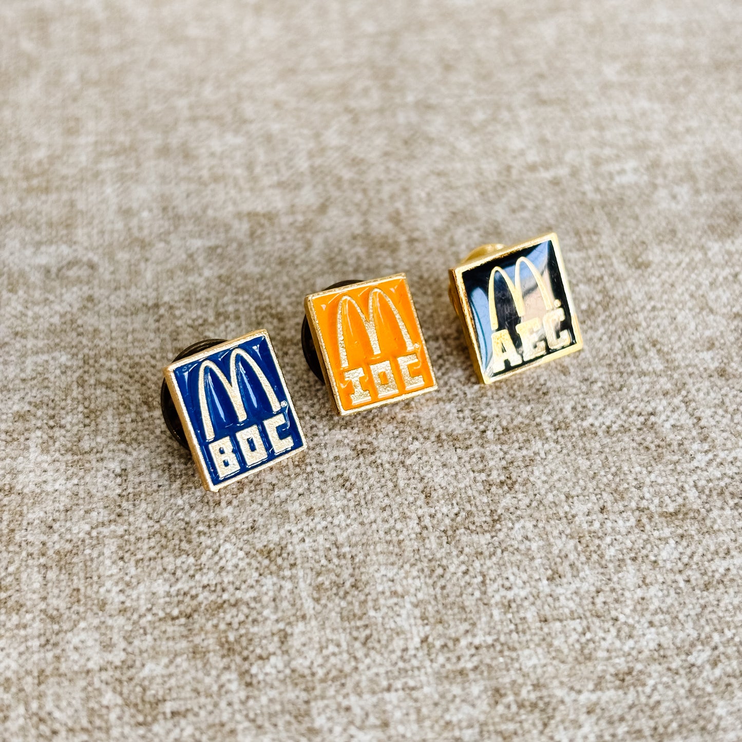 McDonald's Pin - Basic Operations Course Gold - Vintage 1980s
