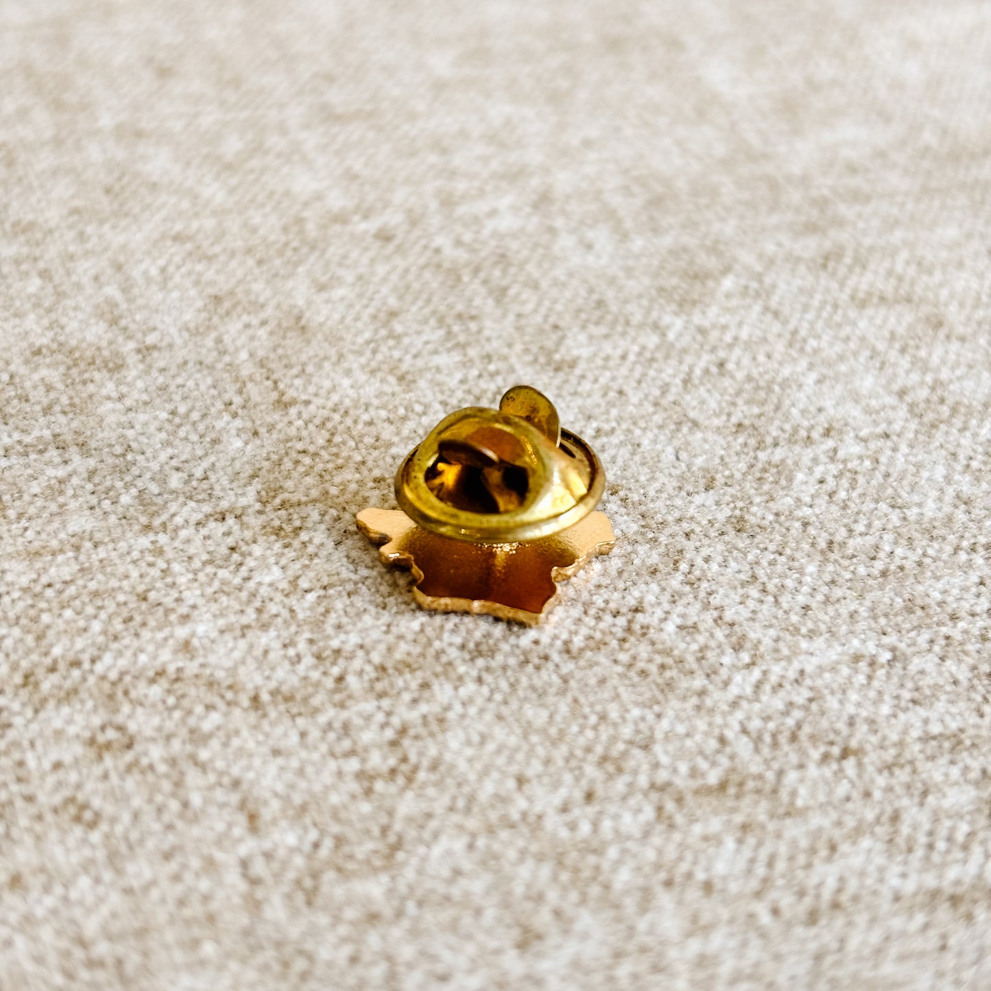McDonald's France Pin - Gold M Logo with Map of France - Vintage 1980s