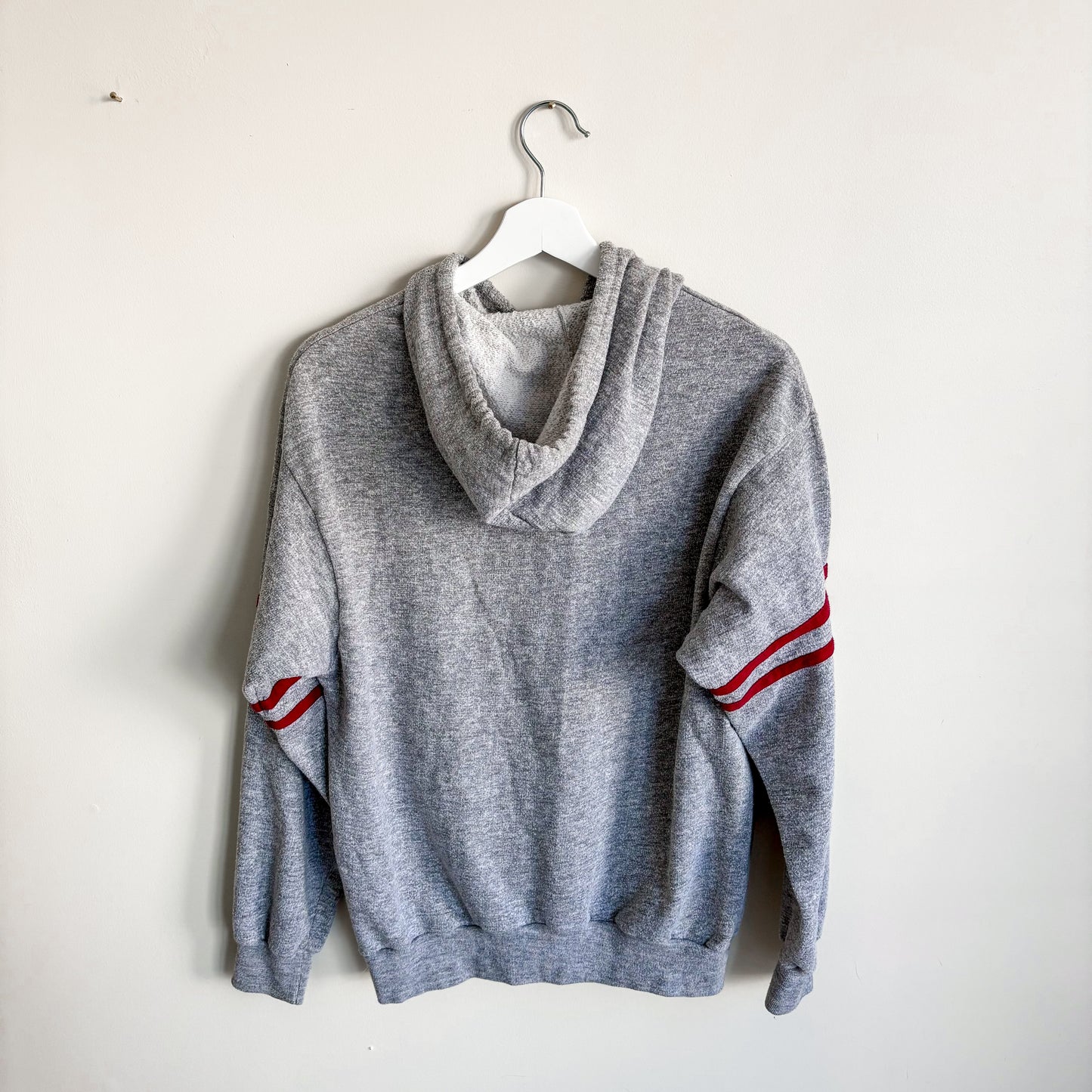 McDonald's Quebec Grey and Maroon Hoodie Sweater from Shawinigan - Vintage from the 1980s