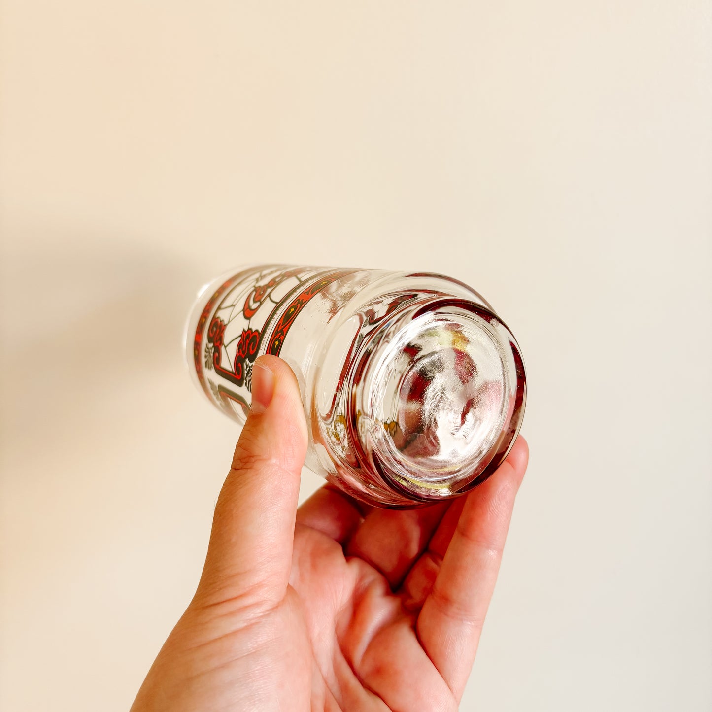 McDonald's Canada Glassware - Stained Glass Logo Design - Vintage from the 1980s