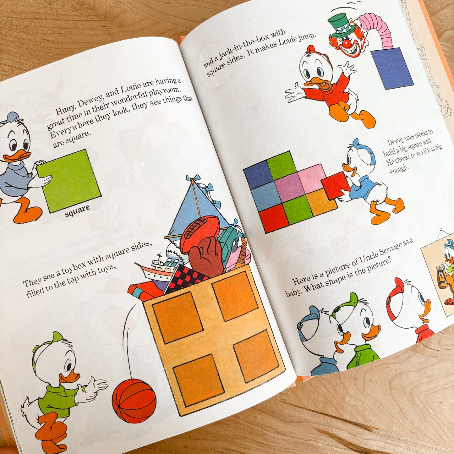 Walt Disney Adventures In Colors And Shapes - Fun To Learn Library Vol 3 Hardcover Book