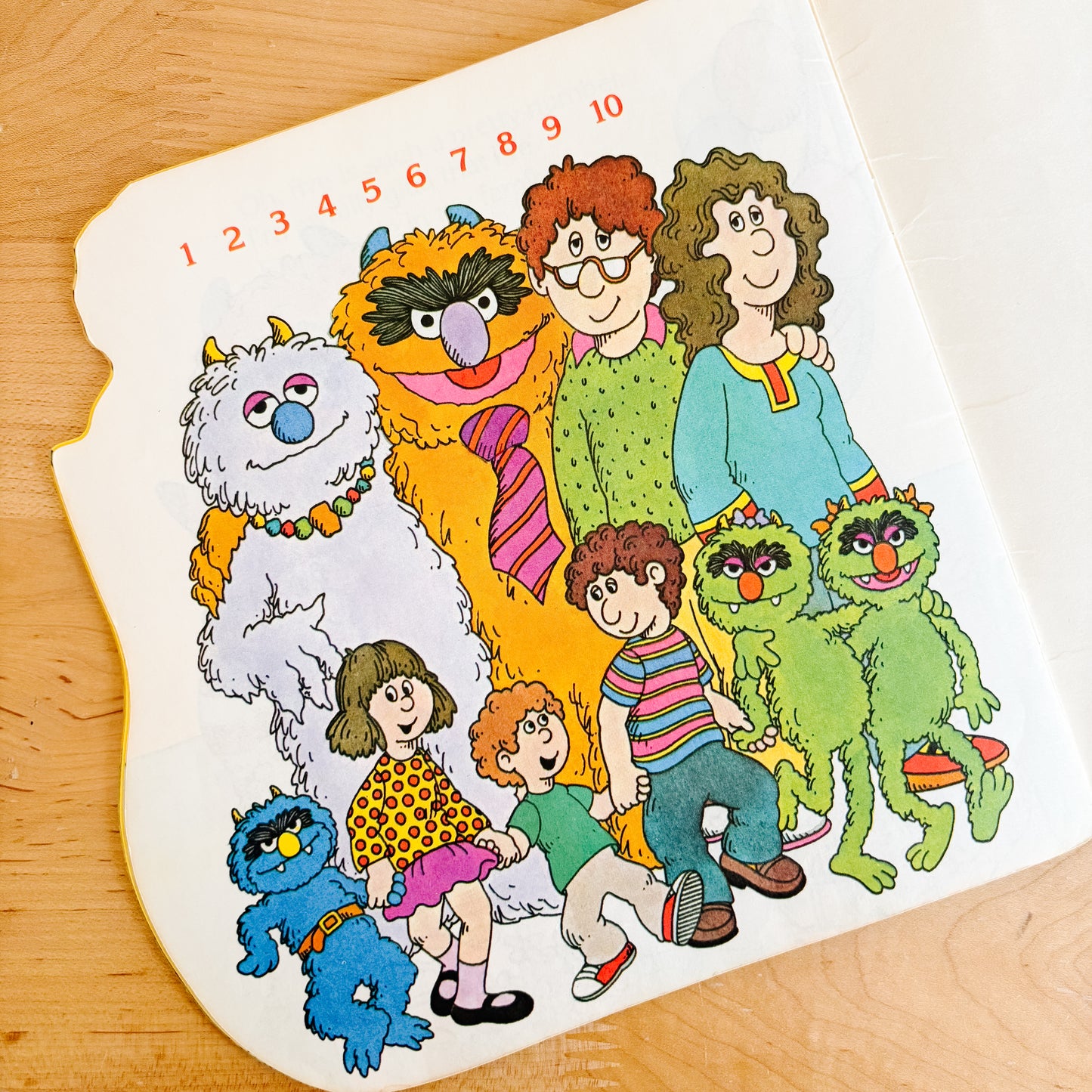 Sesame Street Five People in My Family - Golden Shape Book 1983
