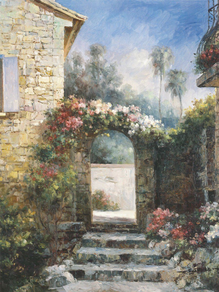 XL Art Print - Rosa Chavez - Stairs to a Dream (30" x 40")