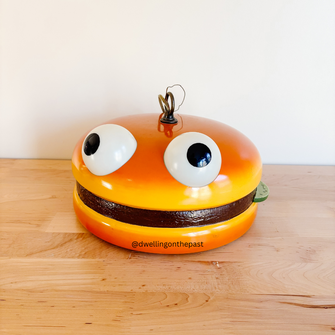 McDonald's Setmakers Burgerlier - Burger Hanging Pendant Lamp - Super Rare Vintage from the 1980s