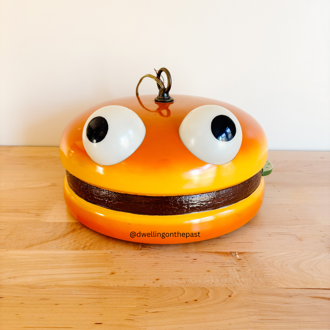 McDonald's Setmakers Burgerlier - Burger Hanging Pendant Lamp - Super Rare Vintage from the 1980s