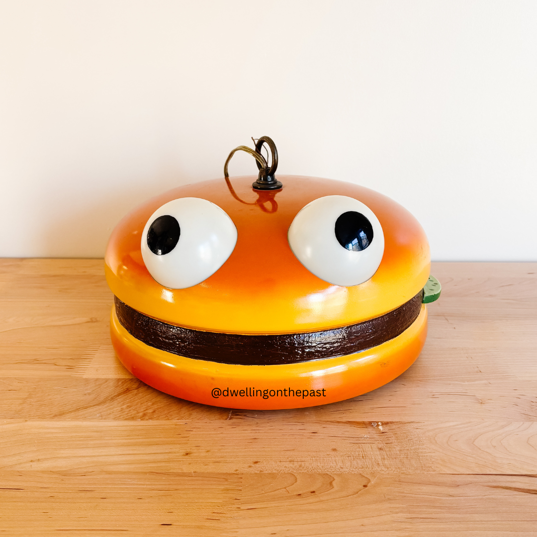 McDonald's Setmakers Burgerlier - Burger Hanging Pendant Lamp - Super Rare Vintage from the 1980s