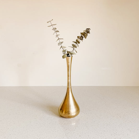Solid Brass Bud Vase
