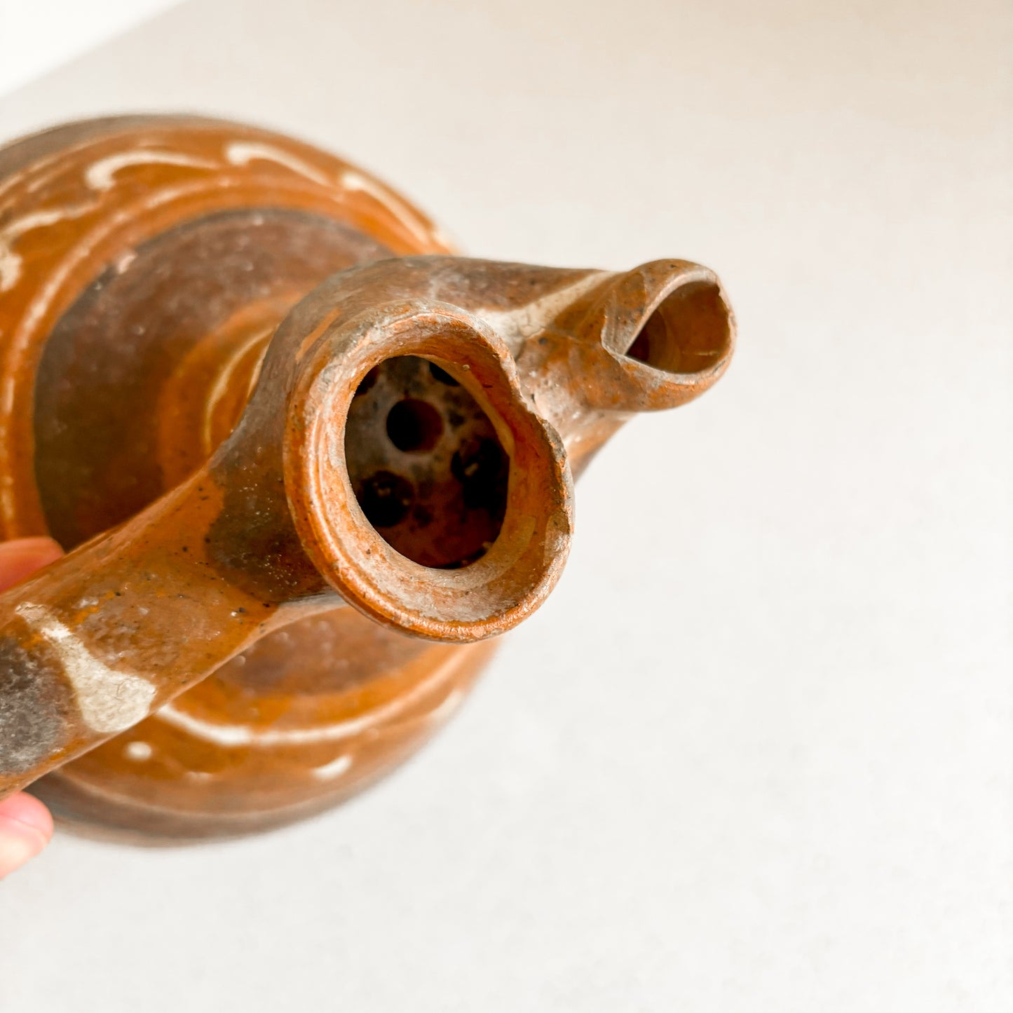 Redware Terracotta Oil Jug