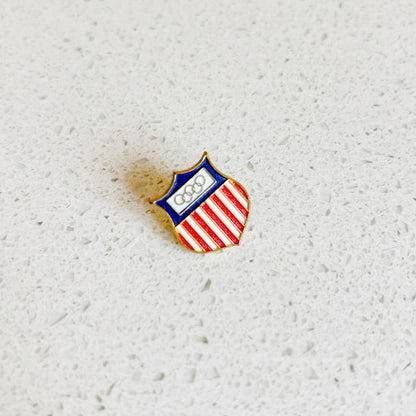 1976 Olympics USA Crest Lapel Pin