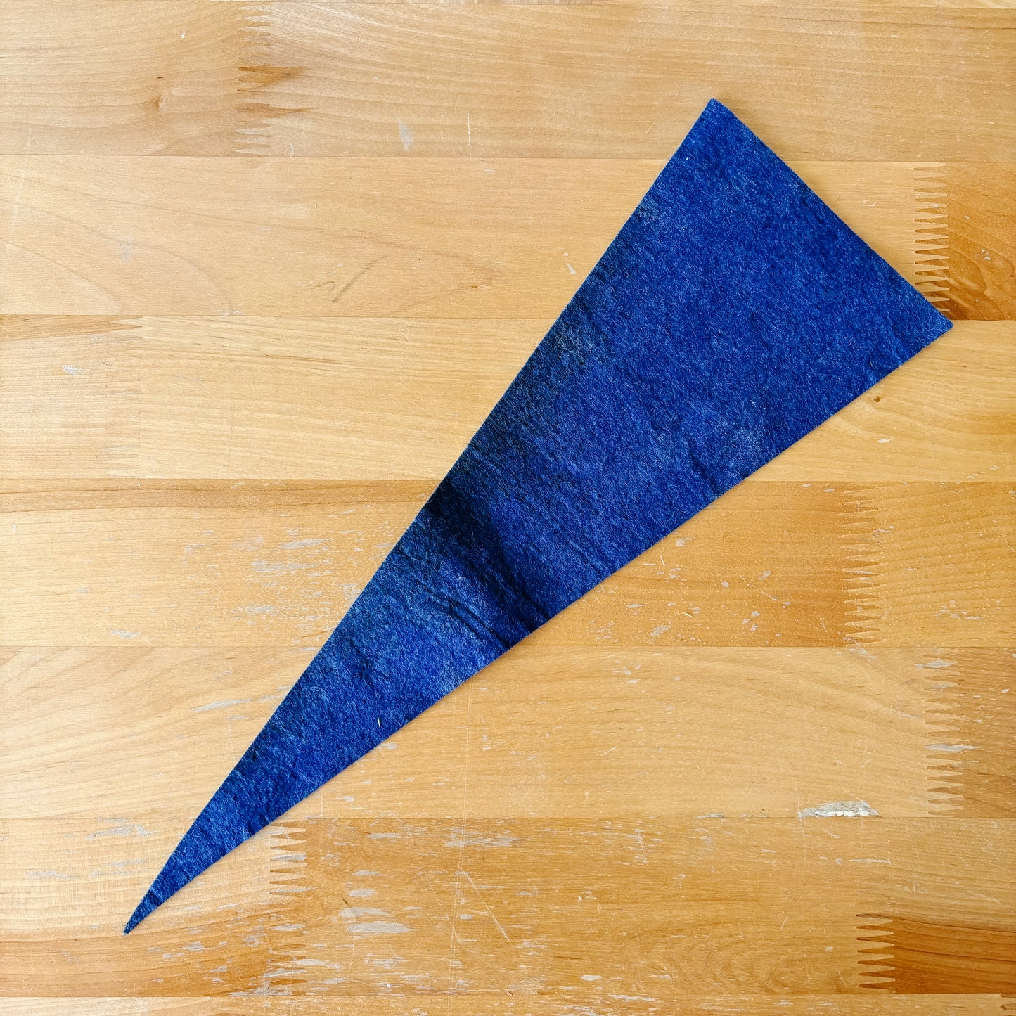 1950s Blue and White Yale University Felt Pennant