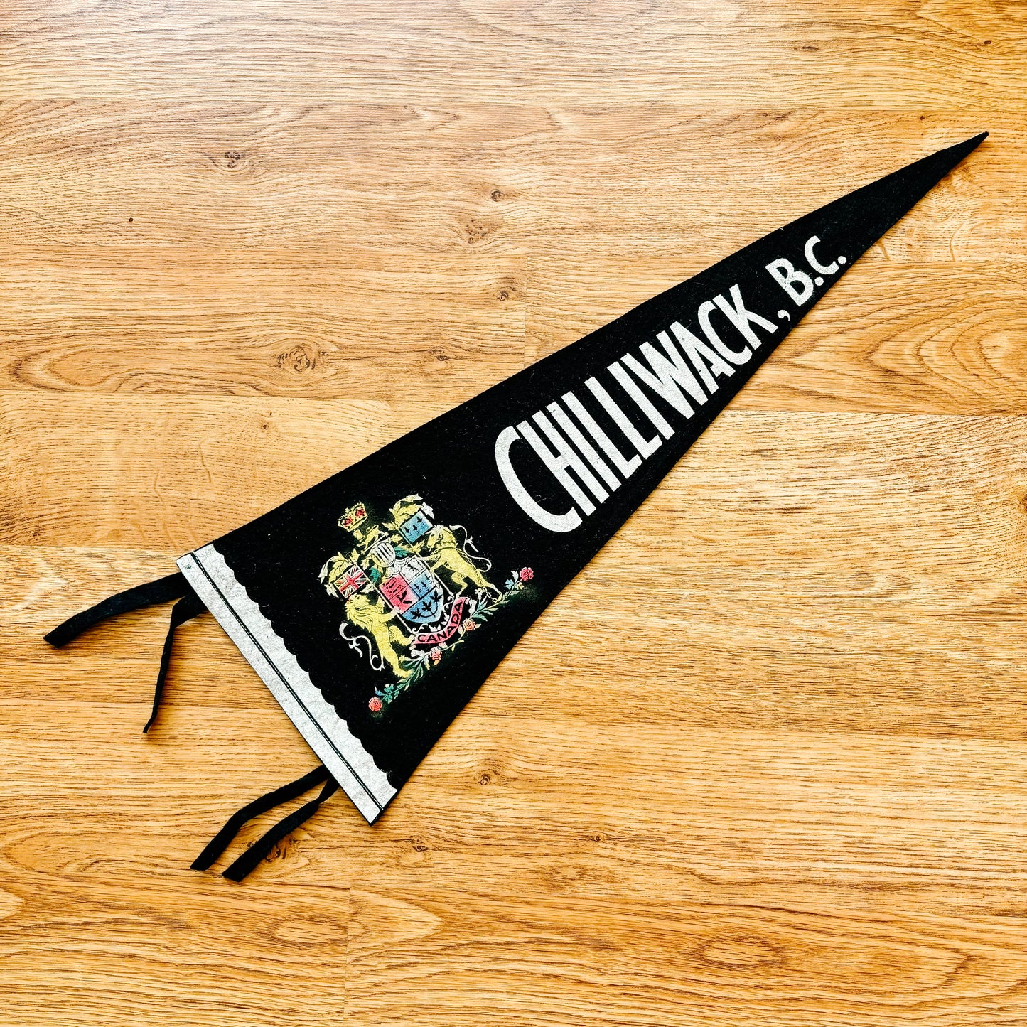 Chilliwack British Columbia Black Felt Pennant