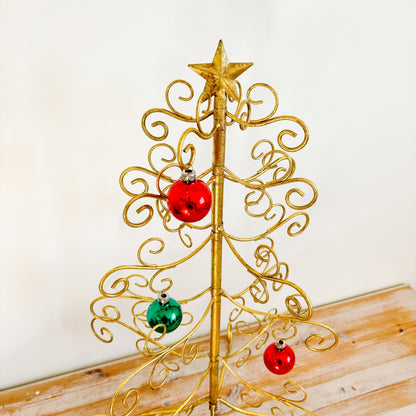 Pier 1 Gold Wire 3D Christmas Tree