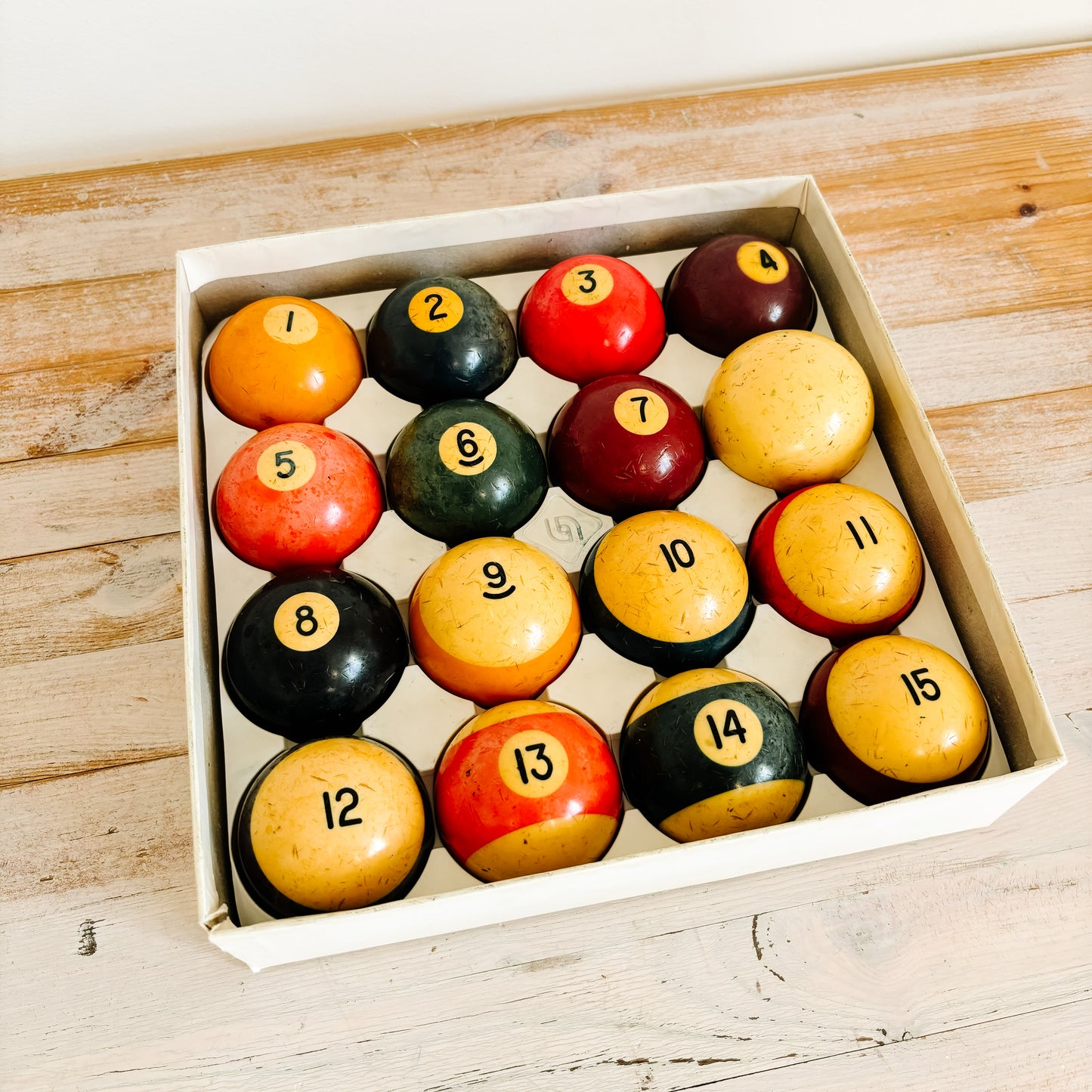 Vintage Aramith Phenolic Resin Billiard Ball Set