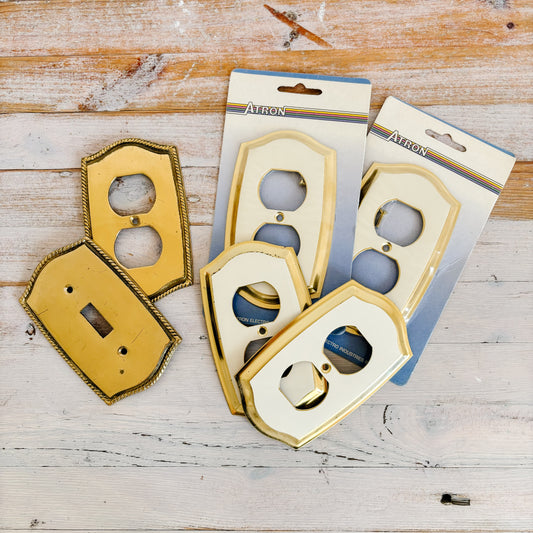 Brass Outlet Covers and Lightswitch Plate