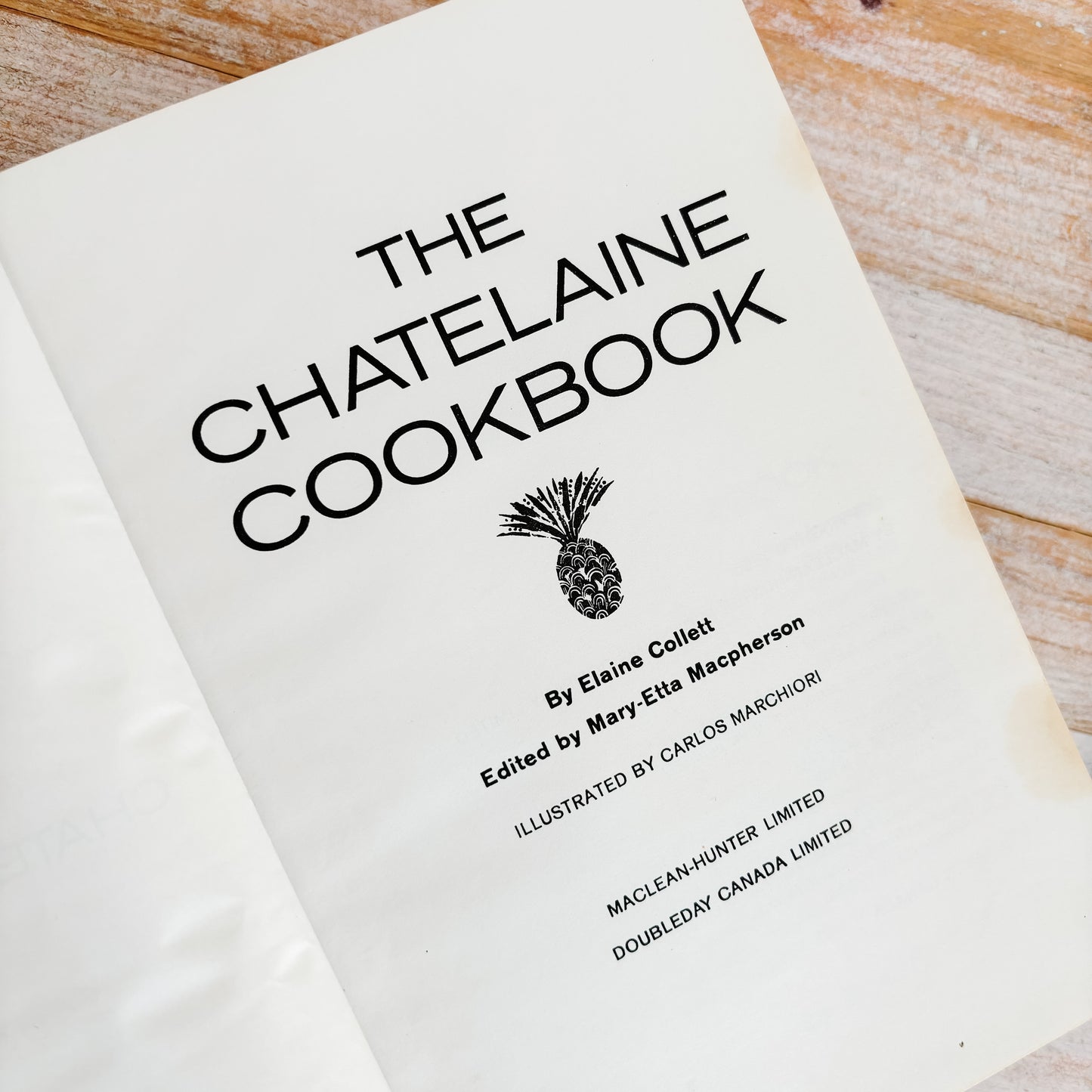 The Chatelaine Cookbook (Orange Hardcover, 1965)